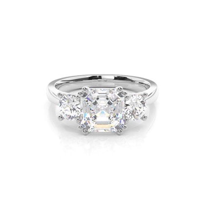 Asscher Diamond Rings