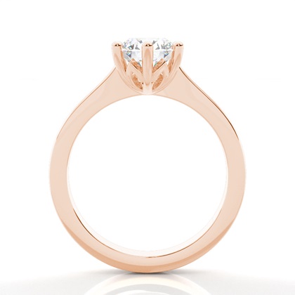 Rotgold Solitärringe Diamantringe