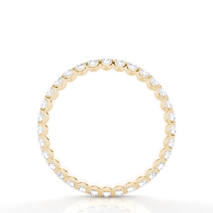 Full Eternity Yellow Gold Diamond Rings