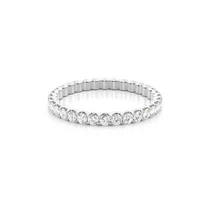 4 Prong Setting Full Eternity Diamond Ring