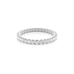 Diamantring in 4 Krappenfassung für die Ewigkeit