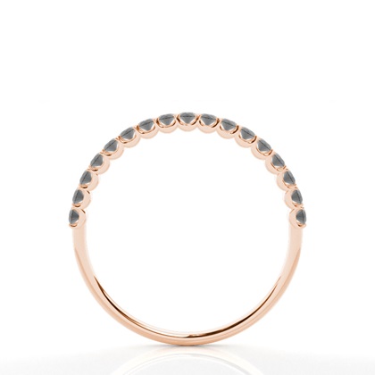 Halber Eternity-Ring mit schwarzen Diamanten