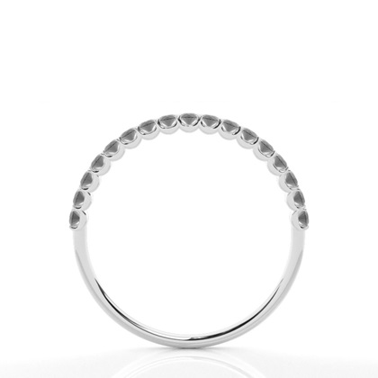 Halber Eternity-Ring mit schwarzen Diamanten