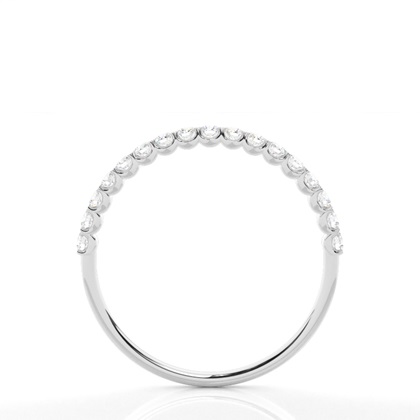 4 Prong Setting Half Eternity Diamond Ring