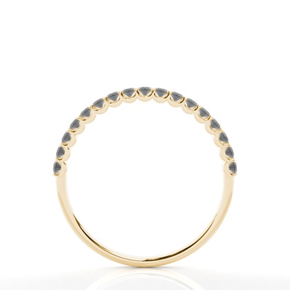 Halber Eternity-Ring mit schwarzen Diamanten