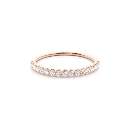 Rose Gold Diamond Anniversary Rings