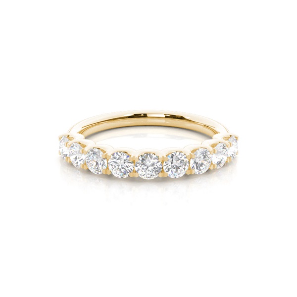 4 Prong Setting Half Eternity Diamond Ring