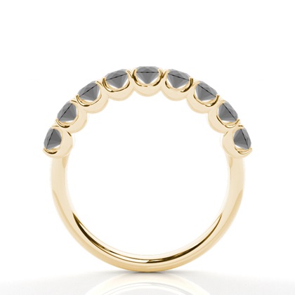 Halber Eternity-Ring mit schwarzen Diamanten