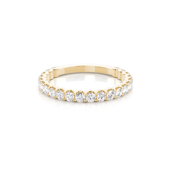 Prong Setting Round Diamond Three Quarter Eternity Ring