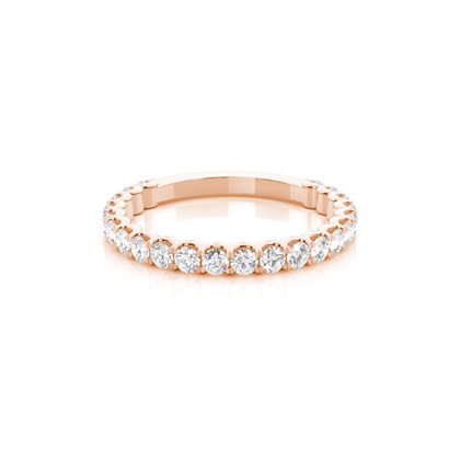 Rose Gold Eternity Diamond Rings