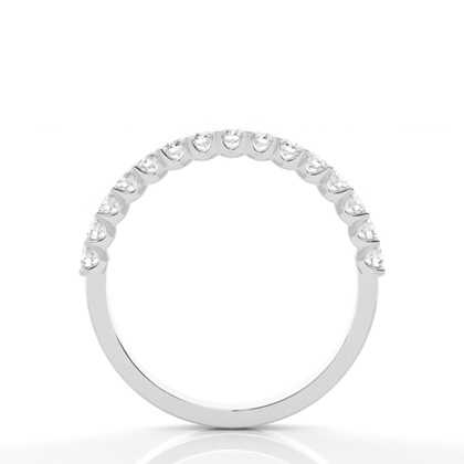 4 Prong Setting Half Eternity Diamond Ring