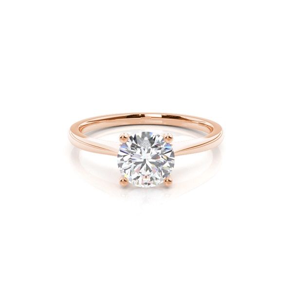 White Gold Round Diamond Engagement Ring