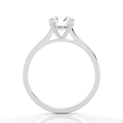 White Gold Round Diamond Engagement Ring