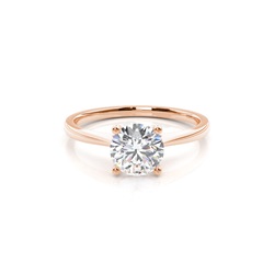 White Gold Round Diamond Engagement Ring