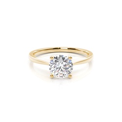 White Gold Round Diamond Engagement Ring