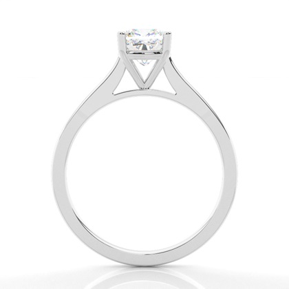 Cushion Solitaire Diamond Rings