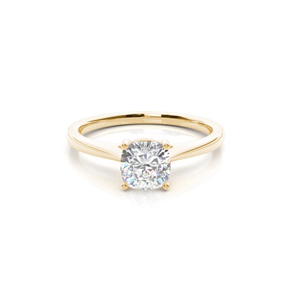 Cushion Yellow Gold Journey Diamond Pendants