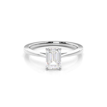 Emerald Solitaire Diamond Rings