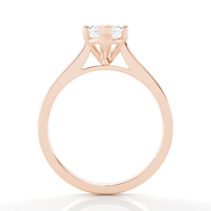 Marquise Rose Gold Solitaire Engagement Rings