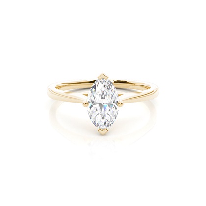 Marquise Yellow Gold Journey Diamond Pendants