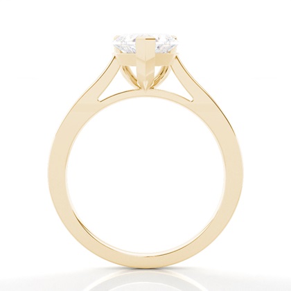 Heart Yellow Gold Solitaire Engagement Rings