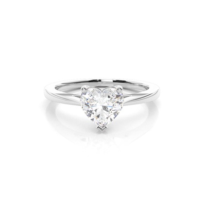 Silver Diamond Engagement Rings