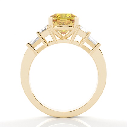 Gelber Diamant Fünf Stein Ring