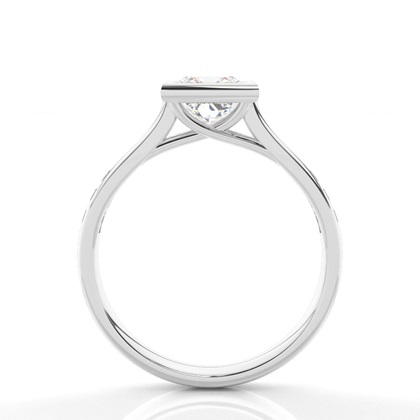 Princess Side Stone Diamond Rings