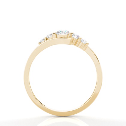 Yellow Gold 5 Stone Diamond Rings
