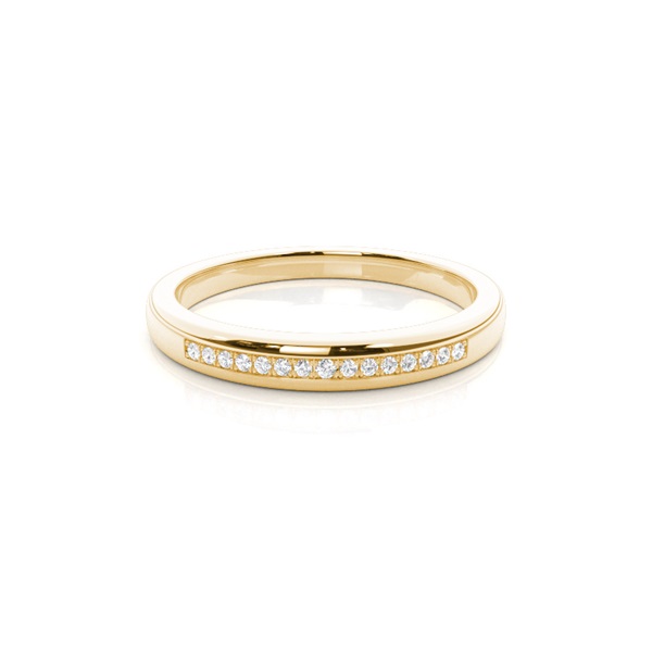 Pave Setting Half Eternity Diamond Ring