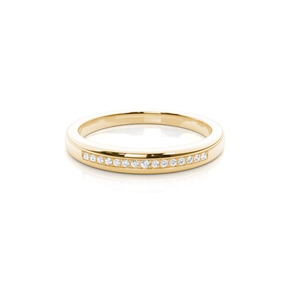 Yellow Gold Eternity Diamond Rings