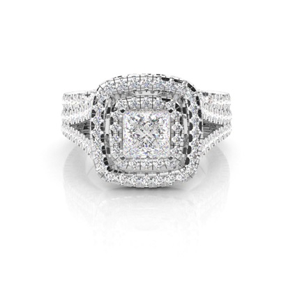 Princess Bridal Set Diamond Engagement Rings