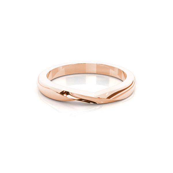 2.0mm Flat Profile Plain Shaped Wedding Band