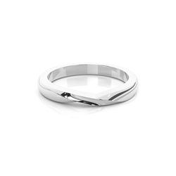 2.0mm Flat Profile Plain Shaped Wedding Band