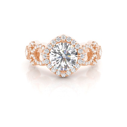 Rose Gold Ethereal Diamond Engagement Rings