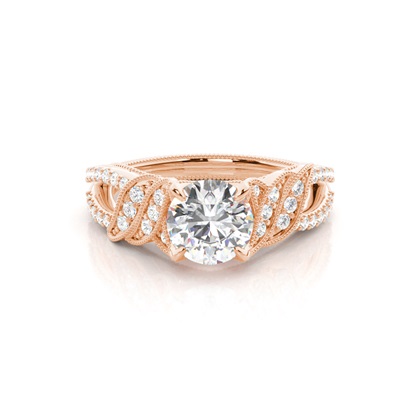 Rose Gold Ethereal Diamond Engagement Rings