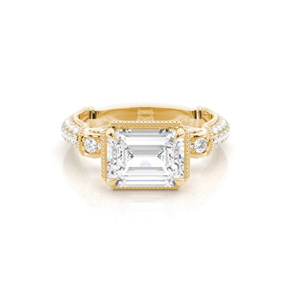 Yellow Gold Ethereal Diamond Engagement Rings