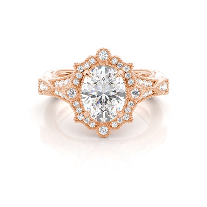 Rose Gold Ethereal Diamond Engagement Rings