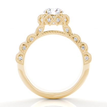 2.00 Carat Gelbgold Ethereal Verlobungsringe