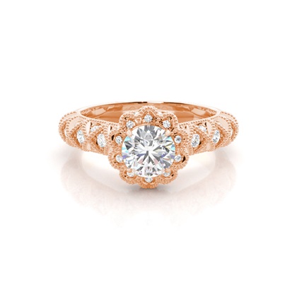 Rose Gold Ethereal Diamond Engagement Rings