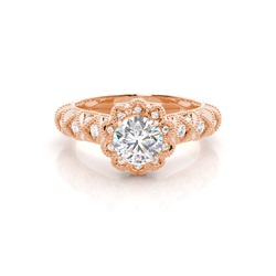 White Gold Halo Diamond Engagement Ring
