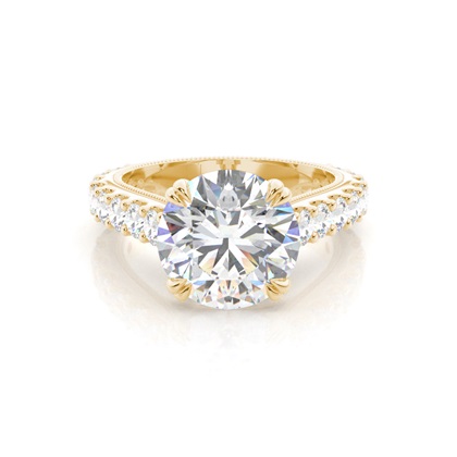 Yellow Gold Ethereal Diamond Engagement Rings