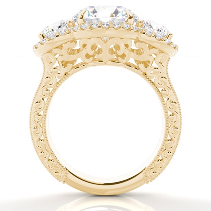 Gelbgold Ethereal Verlobungsringe