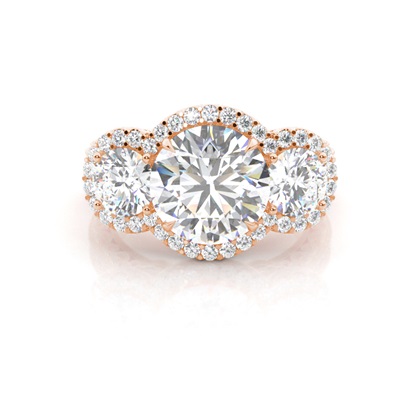 Rose Gold Ethereal Diamond Engagement Rings