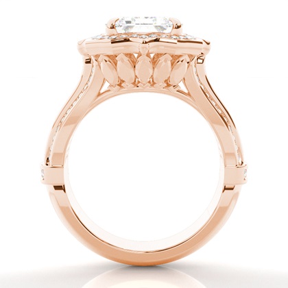 1.00 Carat Rotgold Ethereal Verlobungsringe