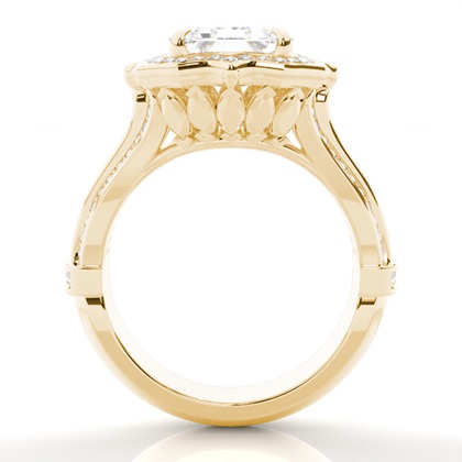 Gelbgold Ethereal Verlobungsringe