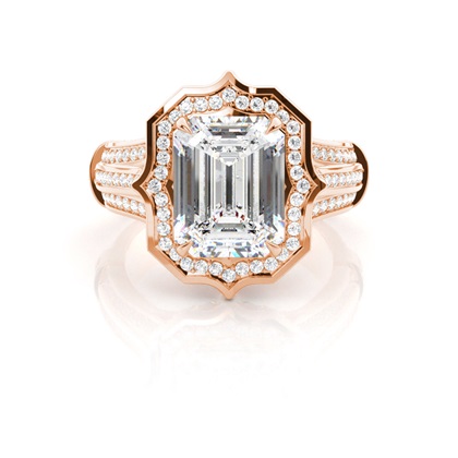 Rose Gold Ethereal Diamond Engagement Rings