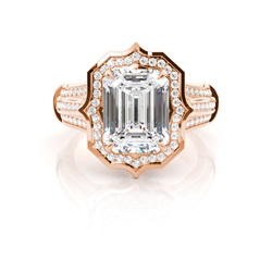 White Gold Halo Diamond Engagement Ring