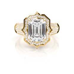 White Gold Halo Diamond Engagement Ring