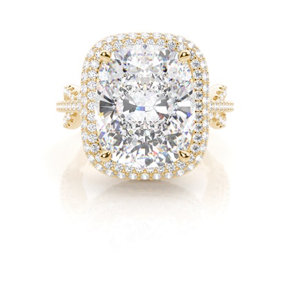 Yellow Gold Ethereal Diamond Engagement Rings
